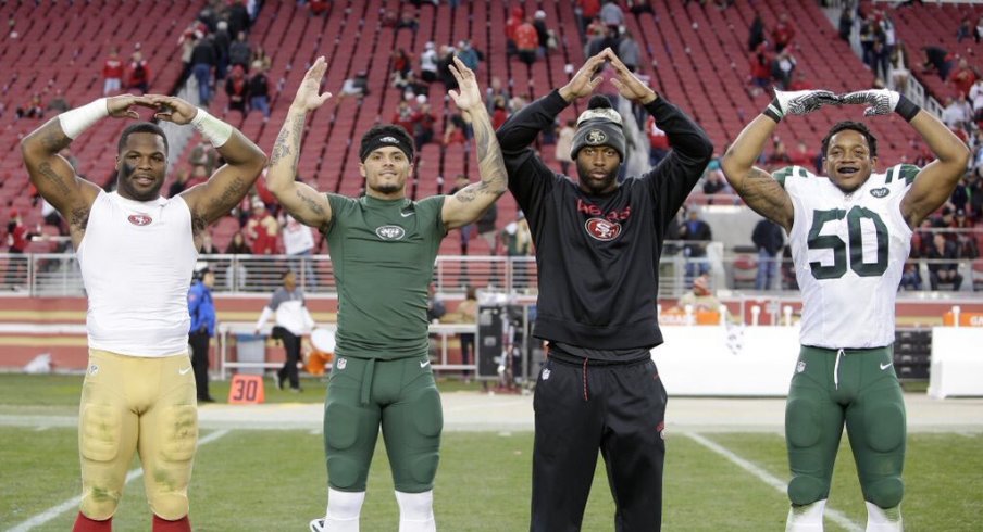 Photo: Carlos Hyde, Devin Smith, Curtis Grant and Darron Lee Rock