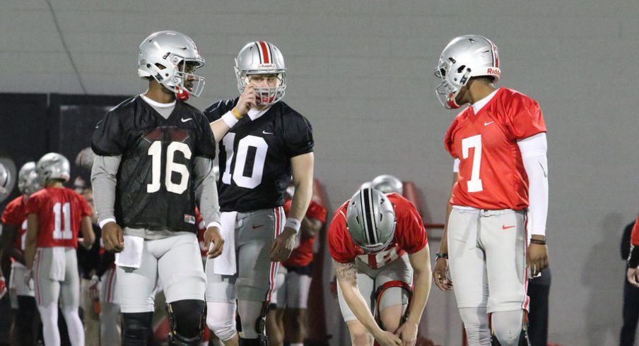 Joe Burrow, Tate Martell and Dwayne Haskins will have to wait their turn.