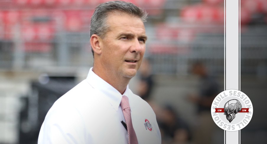 Urban Meyer benches the September 18 2017 Skull Session