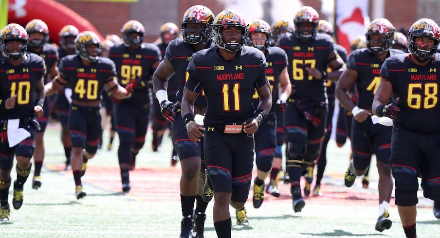 The Maryland Terrapins face Ohio State at Ohio Stadium on Saturday.