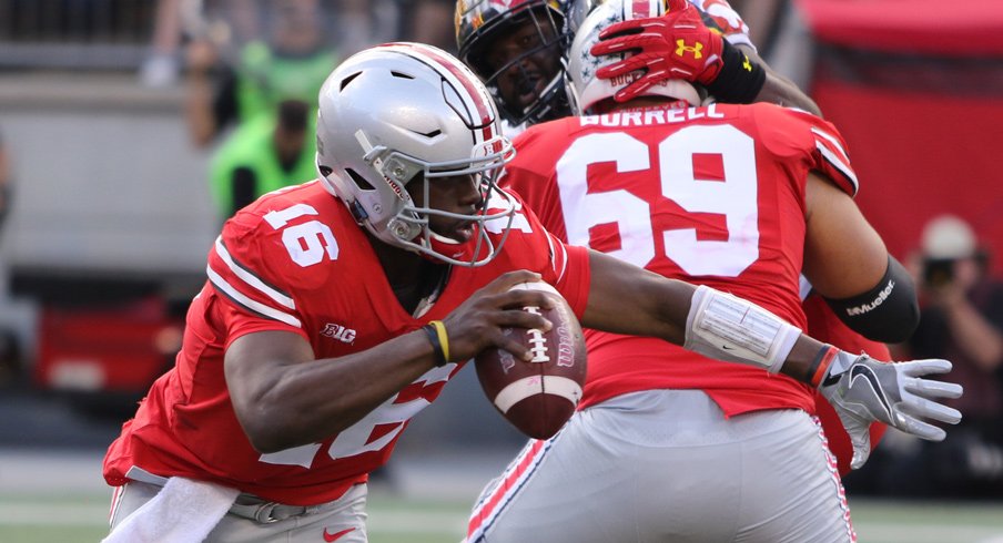 J.T. Barrett, a player of the game.