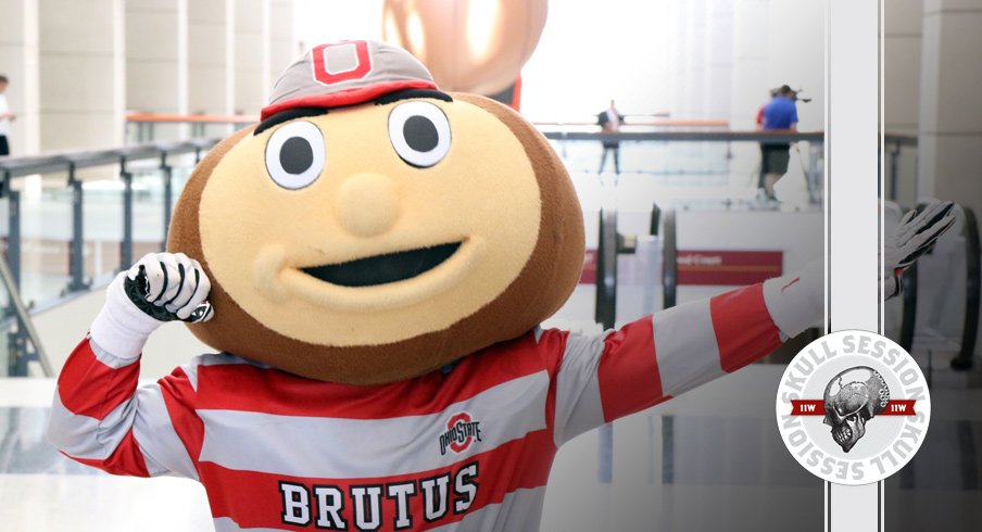 Brutus Buckeye flexes for the January 18th 2017 Skull Session