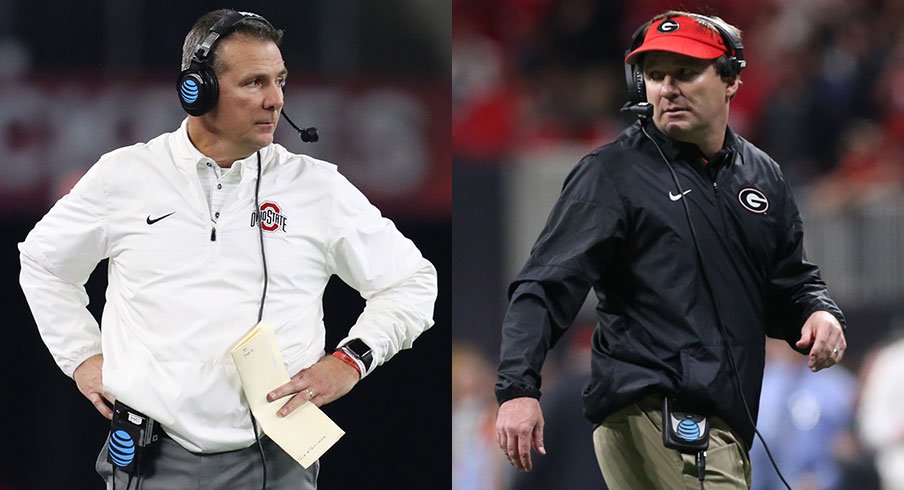 Urban Meyer and Kirby Smart