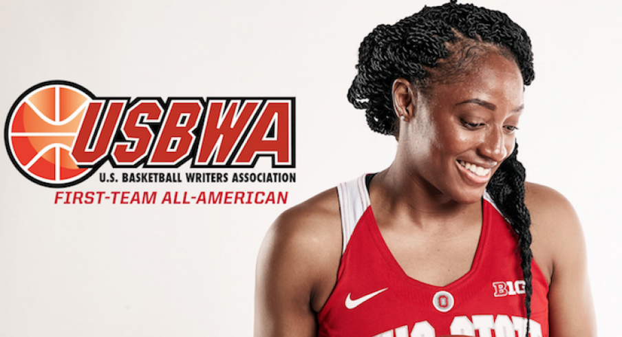 Kelsey Mitchell named first team All-American.