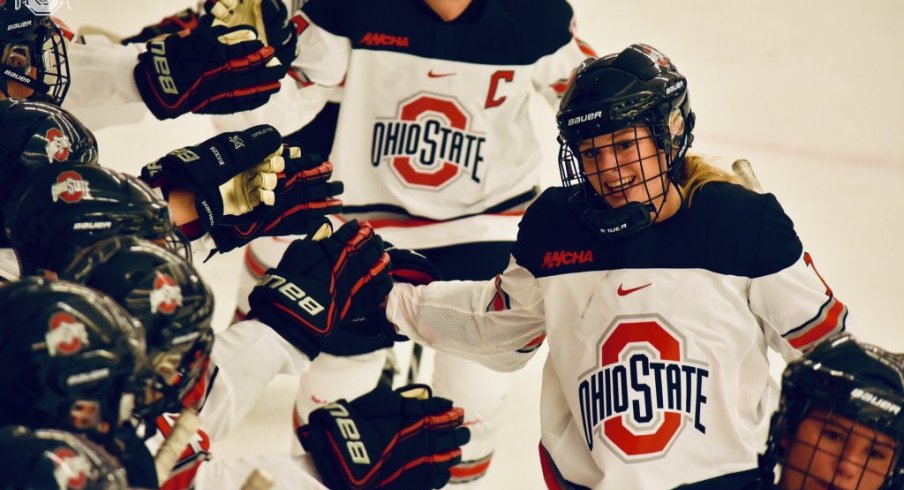 Emma Maltais scored the game winning goal for the Buckeyes in their win over Minnesota-Duluth.