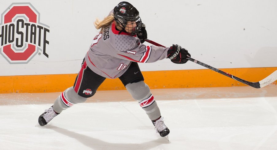 Ohio State's Tatum Skaggs, about to ruin some goalie's day. 