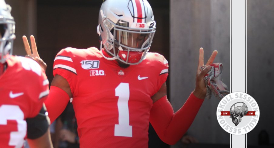 Jeff Okudah is throwing it up in today's skull session.