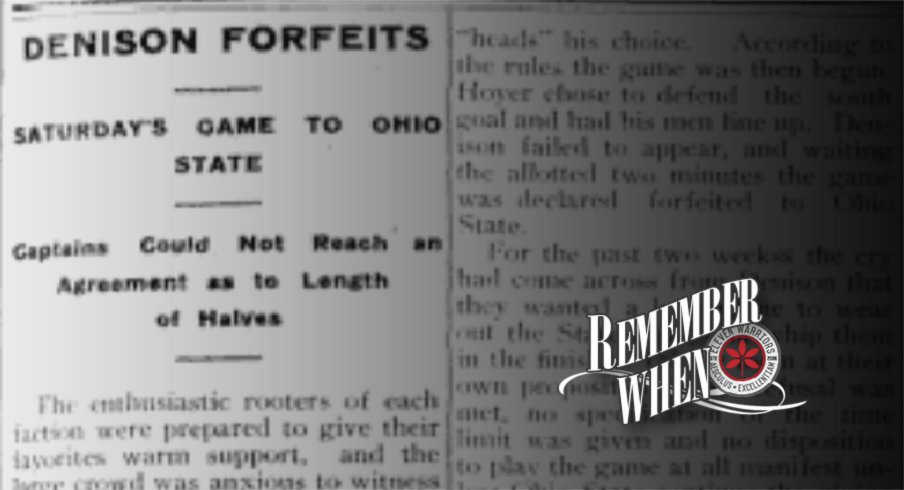 Remember when Denison forfeited against Ohio State.