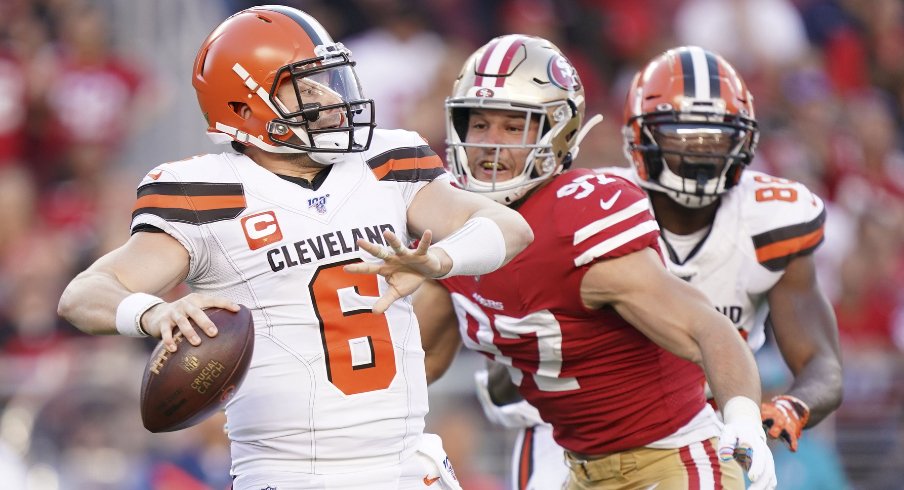 Bosa, 49ers dominate Mayfield, Browns in 31-3 win on Monday Night