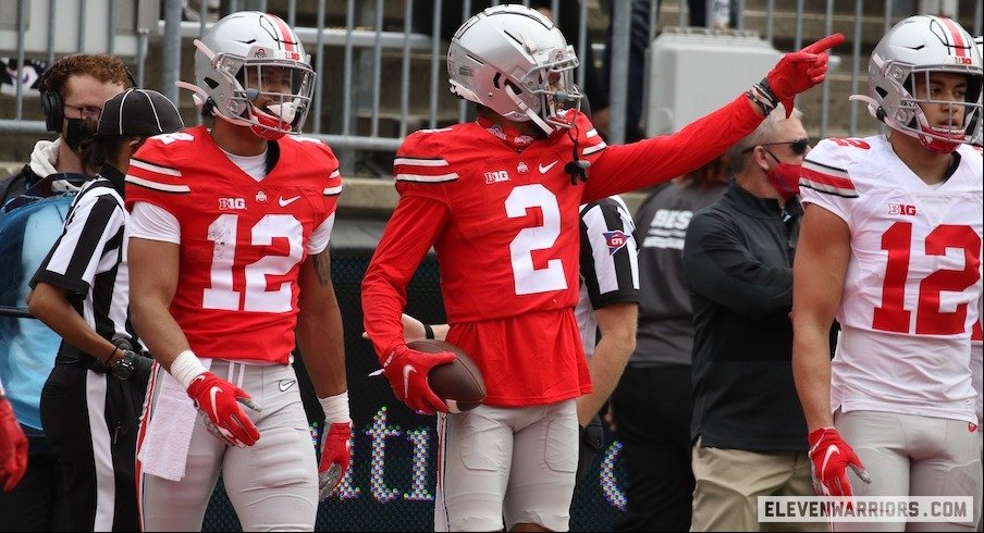 Ohio State WR Chris Olave announces return for senior season