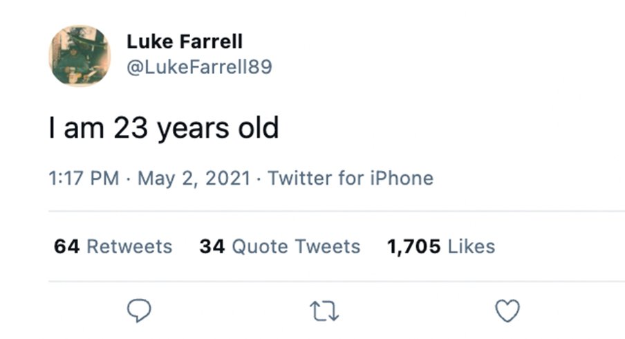 Luke Farrell is not 29 years old.