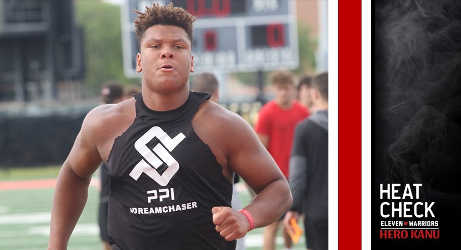 Four-star defensive tackle Hero Kanu was back at Ohio State last week. 