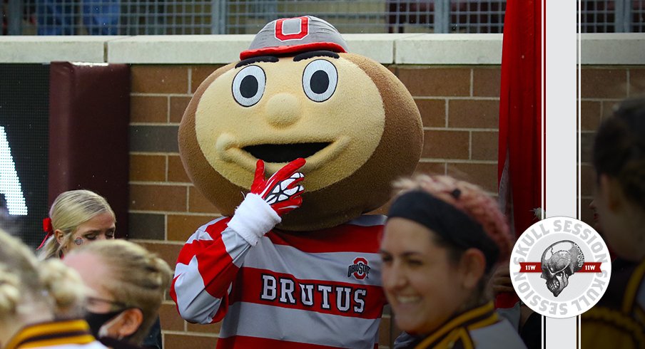 Brutus is thinking about stuff in today's skull session.