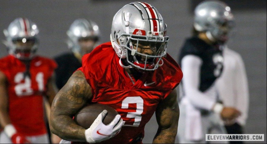 Ohio State football's Miyan Williams leaves Penn State game with