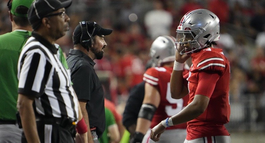 Texans: CJ Stroud talks to Ryan Day after he and Ohio State wins