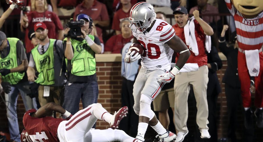 Noah Brown caught four touchdowns against Oklahoma on Sept. 17, 2016.