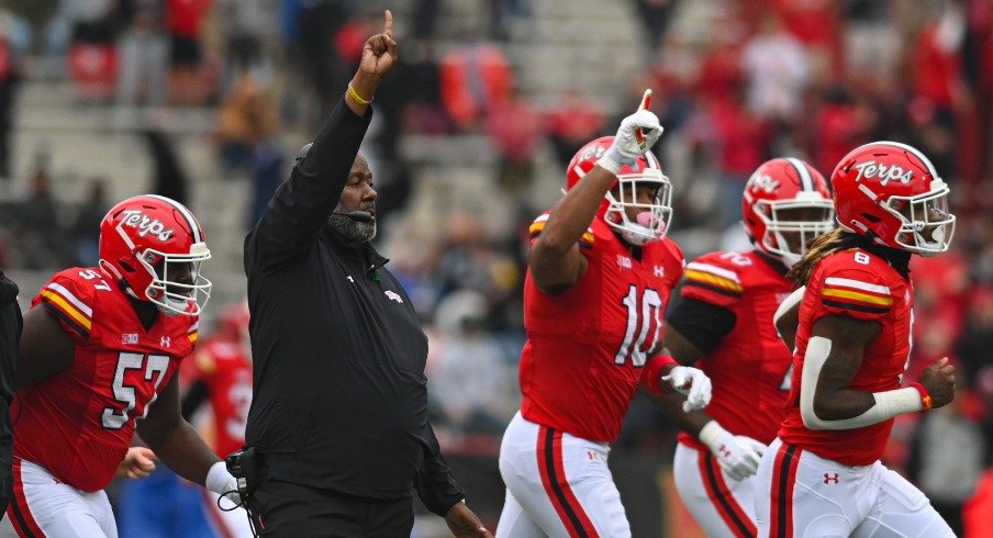 Ohio State's Marvin Harrison Jr. and Maryland's Mike Locksley