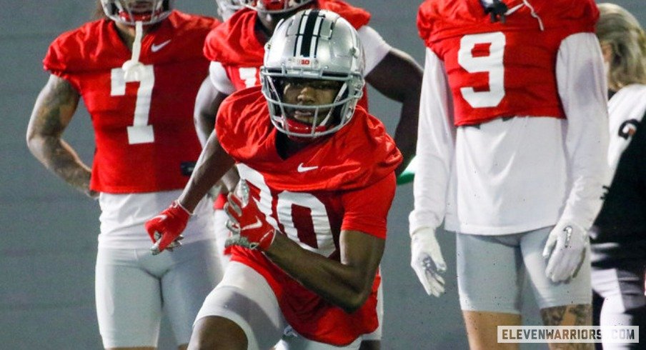 Which former Ohio State wide receiver has the highest ceiling, and