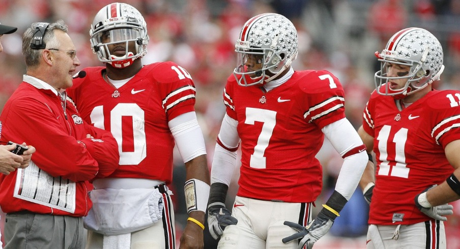 Jim Tressel, Troy Smith, Ted Ginn Jr., Anthony Gonzalez