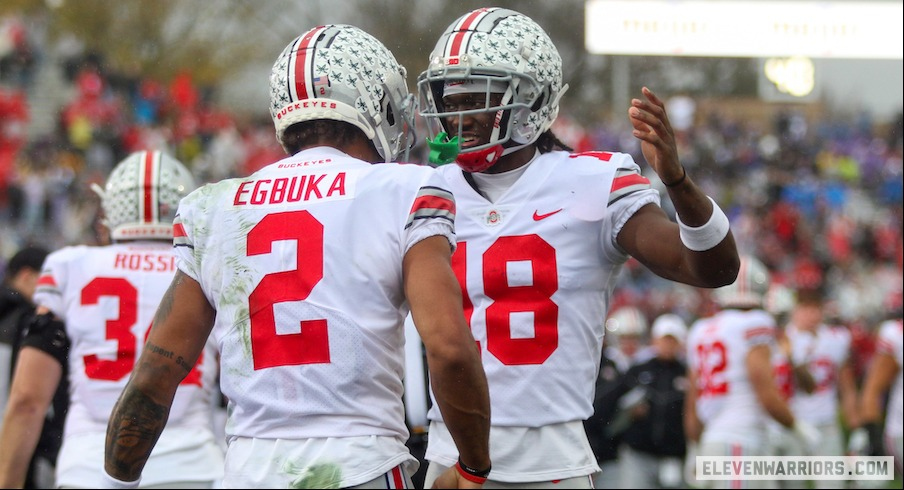 Emeka Egbuka and Marvin Harrison Jr.