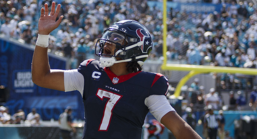 In Sunday's home win over Pittsburgh, rookie QB C.J. Stroud threw for more  than 300 yards, helped guide the Texans offense to 451 yards and stayed  interception-free in 2023.