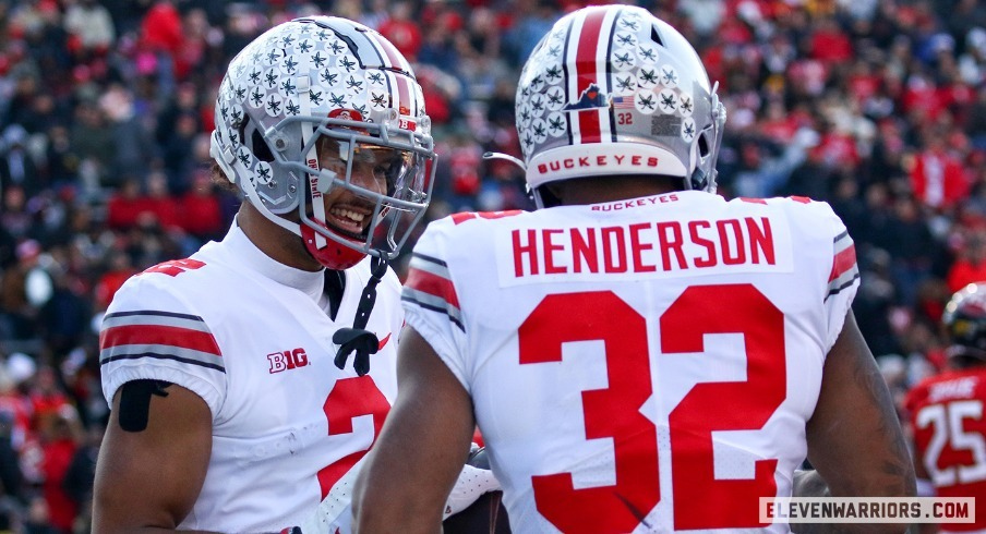 Emeka Egbuka and TreVeyon Henderson