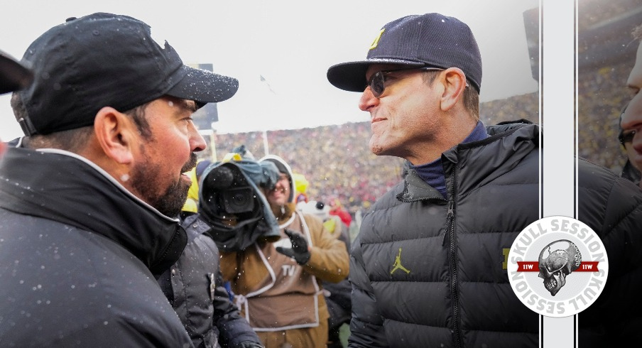 Ryan Day and Jim Harbaugh