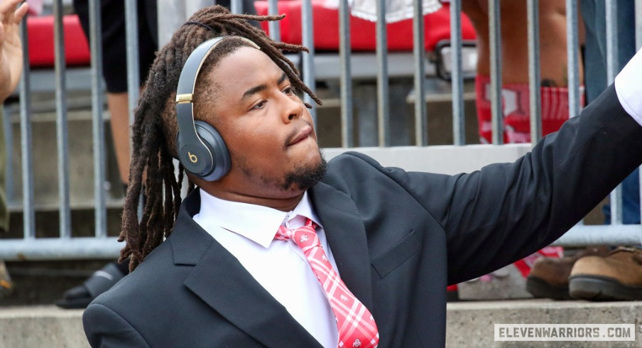 Defensive lineman Tyleik Williams of The Ohio State Buckeyes