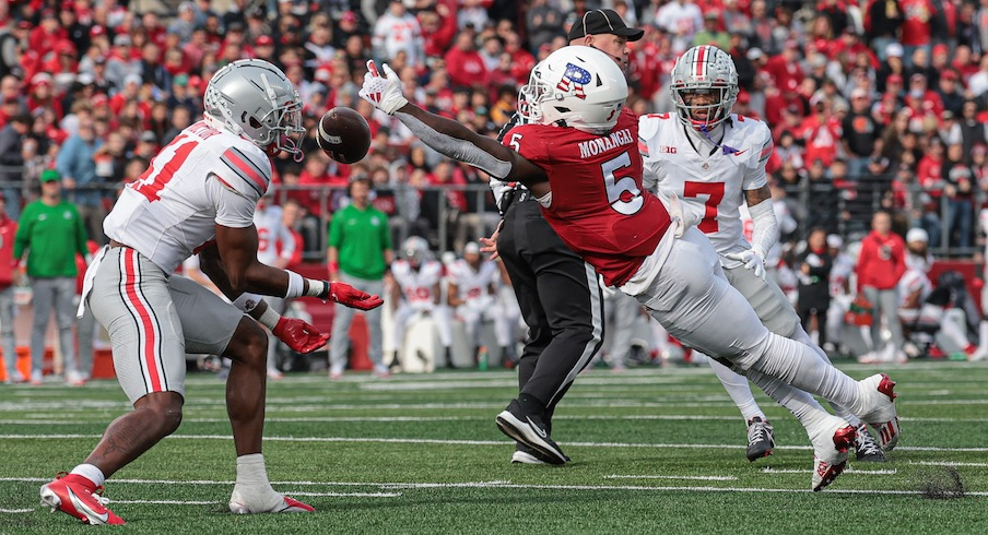 Josh Proctor forcing Jordan Hancock’s interception