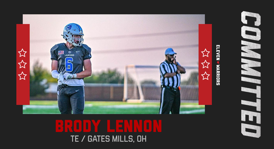 Ohio Three-star 2025 Tight End Brody Lennon Commits to Ohio State ...