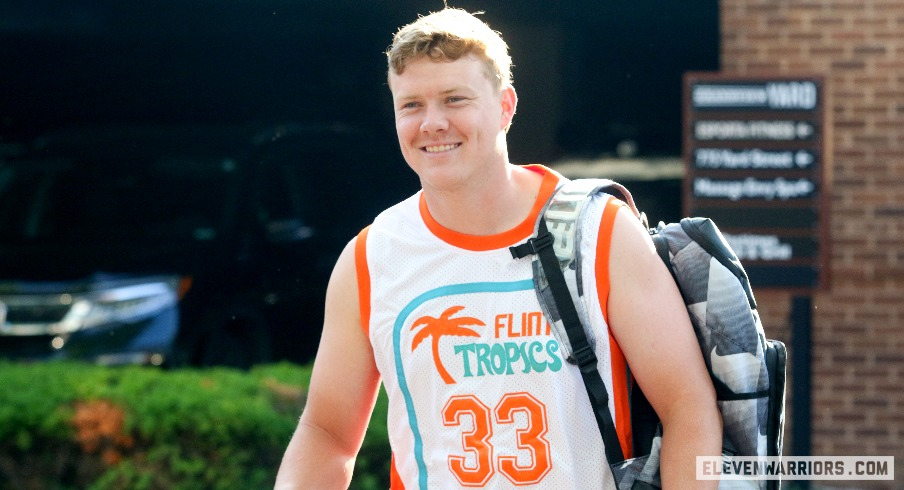 Photos and Video of Ohio State Players Checking into the Team Hotel Amid Preseason Camp