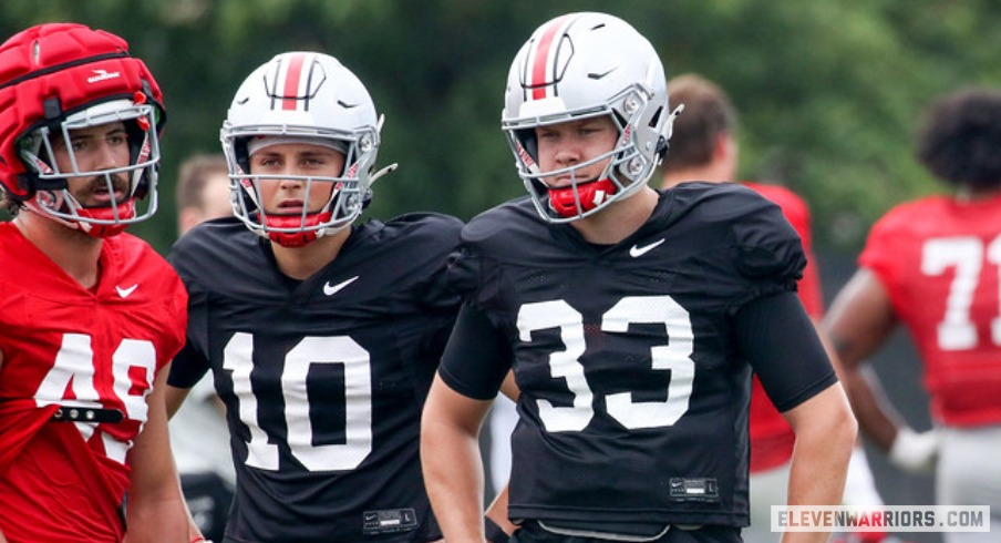 Ryan Day says Devin Brown would be Ohio State’s backup QB if the season started today, but the competition for second place continues