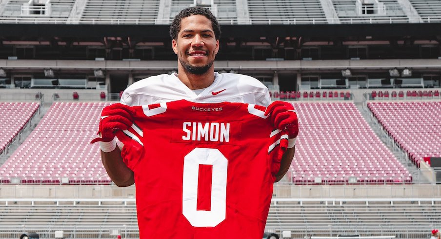 Cody Simon receives Ohio State’s “Block O” jersey for 2024