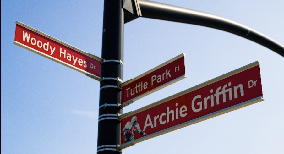 Archie Griffin Drive sign