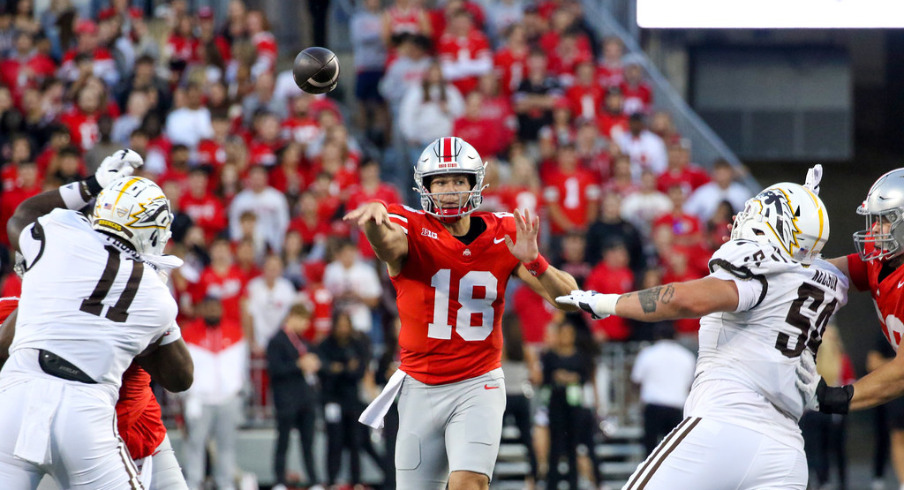 Ohio State quarterback Will Howard