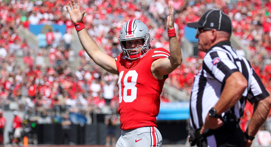 Ohio State quarterback Will Howard