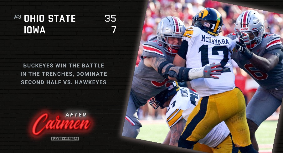 After Carmen: Ohio State wins the battle in the trenches and dominates the second half against Iowa