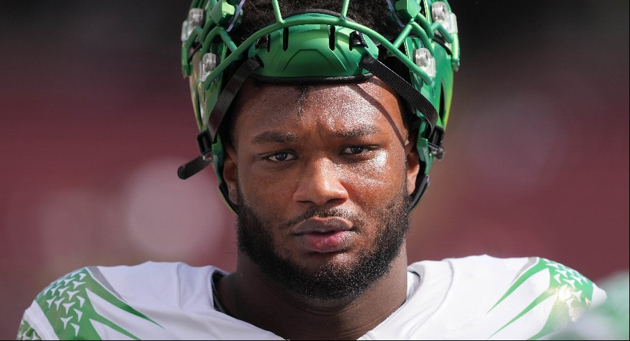 Oregon star defensive end Jordan Burch is questionable against Ohio State