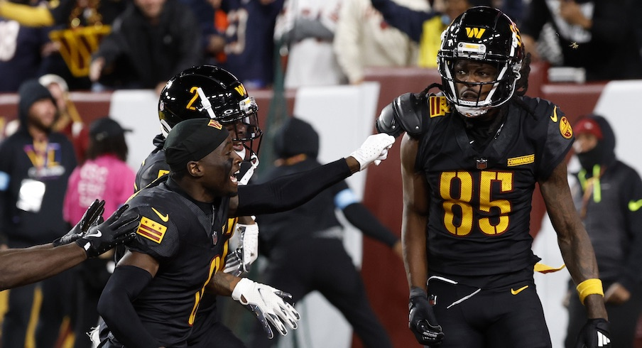 Noah Brown celebrates his game-winning touchdown catch