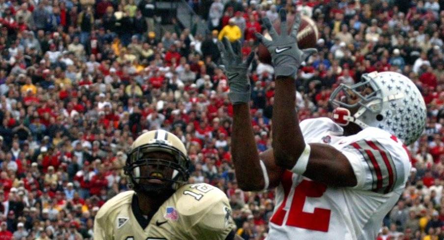 Michael Jenkins catching the game-winning touchdown vs. Purdue in 2002