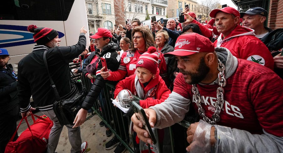 Ohio State fans at Wrigley Field