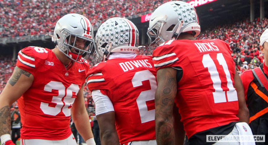 Caleb Downs, Gabe Powers and C.J. Hicks