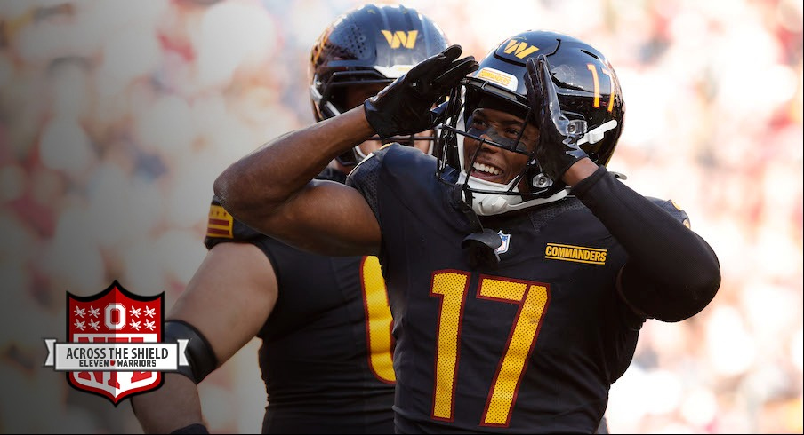 Terry McLaurin celebrates one of his touchdowns in Week 13