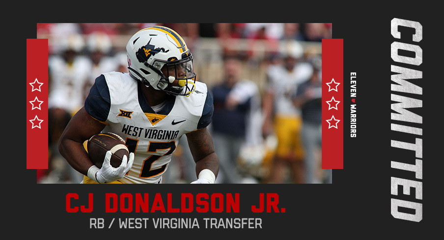 Former West Virginia Running Back CJ Donaldson Jr. Transferring to Ohio  State | Eleven Warriors