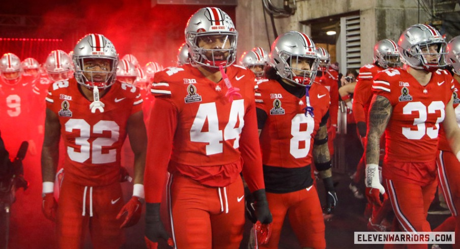 Ohio State walking out of the tunnel vs. Tennessee