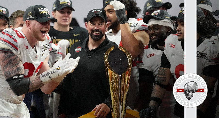 Ryan Day and Ohio State celebrate the team's national title