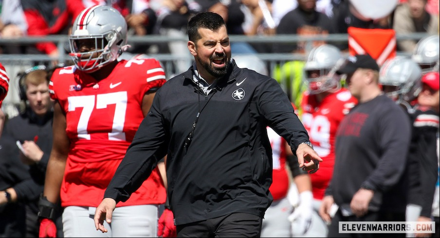 Ryan Day at the 2024 spring game