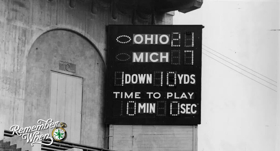 Ohio State beats Michigan, 21-7, in 1954.